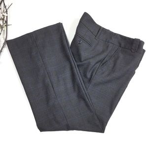 Ann Taylor LOFT Black Plaid Dress Trouser Pants